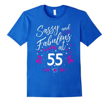 55th Birthday Gift T-Shirt Sassy & Fabulous 55 Year Old Tee