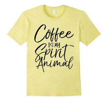 Coffee Is My Spirit Animal Shirt Vintage Funny Tee