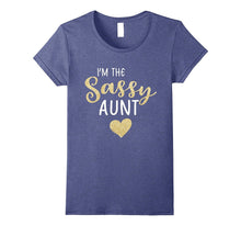 I'm the Sassy Aunt Family Heart T Shirt for Sisters, Girls
