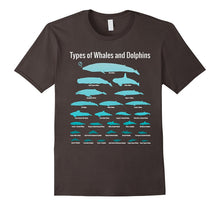 28 Types of Whales and Dolphins - Educational T-Shirt
