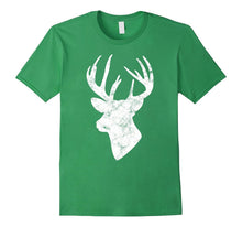 Deer Head Shirt White Buck Colorful Print Unisex Graphic Tee