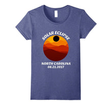 North Carolina Solar Eclipse T-Shirt Retro NC Mountain Shirt
