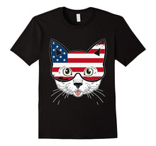 4th of July Cute Cat Independence Day T Shirt
