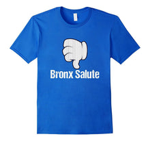 Bronx Salute Thumbs Down Pinstripe New York Baseball T-Shirt