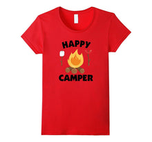 Happy Camper T-Shirt Funny Campfire Roasting Marshmallows