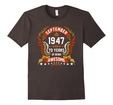 September 1947 70th Birthday 70 Years Old Gift T-Shirt
