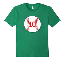 "#10 Birthday Baseball" Birthday T Shirt