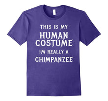 I'm Really a Chimpanzee Halloween Costume Shirt Easy Funny