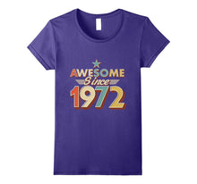 Awesome Since 1972 Vintage T-Shirt 45 Yrs Old 45th Birthday