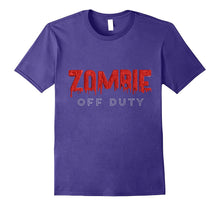 Halloween Zombie Off Duty Funny Scary Tee Shirt