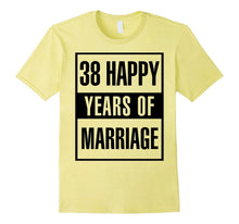 38th Wedding Anniversary Gift Idea Husband and Wife T-Shirt