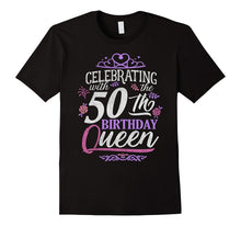 50th Birthday Queen Shirt Celebrating Party Crown Bday Gift