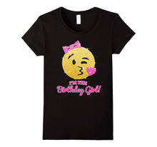 Cute Birthday Cartoon Kiss Face Shirt I'm the Birthday Girl