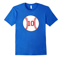 "#10 Birthday Baseball" Birthday T Shirt