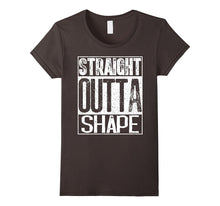 Straight Outta Shape T-Shirt Funny Workout or Gym Gift Shirt