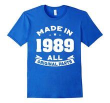 28th Birthday T-Shirt 28 Years Old Gift Tee Made in 1989