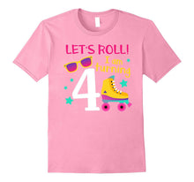 Let's Roll I'm Turning 4 T-Shirt Roller Skating Birthday
