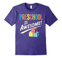 School Teacher Shirt Preschool Is Awesome ABC Blocks Tee