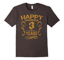 3rd Wedding Anniversary 3 Years Happy Marriage Gift Shirt