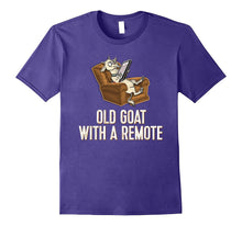 RETIREMENT FUNNY OLD GOAT WITH a REMOTE - Old Man Birthday T