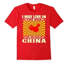 Live in USA Made in CHINA Map T Shirt