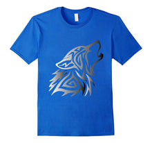 Silver Fenrir Wolf Howl Odin T Shirt Nordic Valhalla Mjolnir