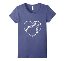 Softball Baseball Heart Shirt, Gift for Softball Mom or Dad