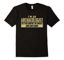 Smart and Awesome Archaeologist T-Shirt (Gold)