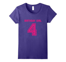 4th Birthday Shirt Gift Age 4 Year Old Girl Tshirt Girls Tee