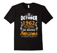 55th Birthday Awesome October 1962 T-Shirt, Birthday Gift