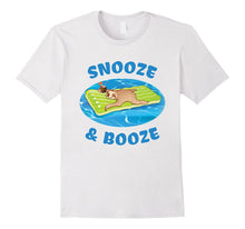 Snooze and Booze Floating Sloth Funny T-Shirt