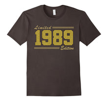 Born in 1989 Limited Edition Glitter Text Birthday Shirt