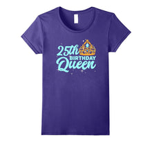 25th Birthday Queen T Shirt Celebration Party Twenty Five
