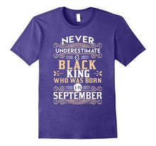 Black Kings Are Born in September T-Shirt - Birthday TShirts