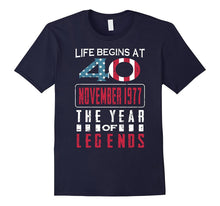 40th Birthday Born in November 1977 Year of Legends T-Shirt