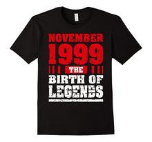 18 Years Old 18th Birthday Tee Born in November 1999 Clothes