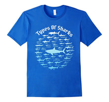 38 Types of Shark T-Shirt Academic Educational Ocean Tee