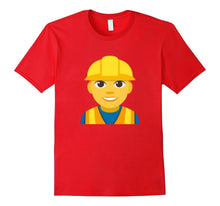 Emoji T-Shirt Construction Worker Emoticon Tradesperson