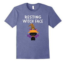 Halloween T-Shirt Resting Witch Face Funny Kitty Cat Shirt