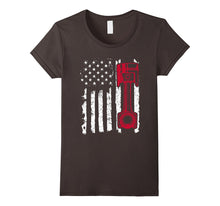 Distressed Vintage American Flag Piston Muscle Car T-Shirt