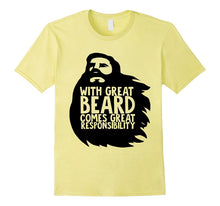 Mens With Great Beards Comes Great Responsibility T-Shirt