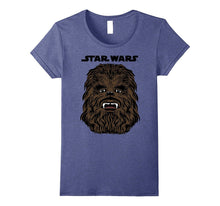 Star Wars Chewbacca Chewy Big Head Logo Graphic T-Shirt
