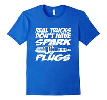 Real Trucks Don't Have Spark Plugs, Funny 4x4 Racing T-Shirt