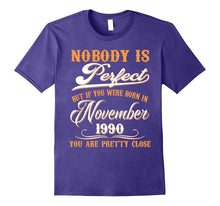 Nobody Is Perfect November 1990 T-Shirt 27th Birthday Shirt
