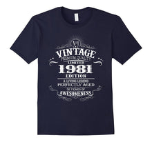 36th Years Old Birthday Gift - Vintage 1981 T-Shirt
