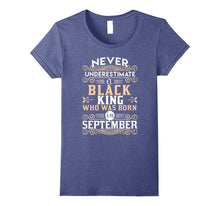 Black Kings Are Born in September T-Shirt - Birthday TShirts