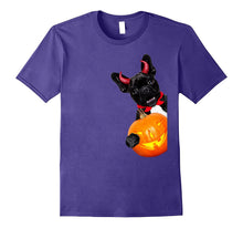 Cute Evil Dog With Pumpkin Funny Halloween T Shirt