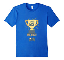 23rd Birthday Shirt Gift 23 Year Old Level Up Gamer Tshirt