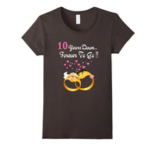 10 Years Anniversary Gift 10th Wedding Married Couple Shirt
