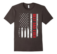 Men's Best Dad Ever American Flag Tshirt for Fathers Day